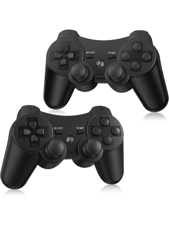 Other - 2 Pack Wireless PS3 Controllers with Charging Cables - Compatible Gaming